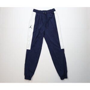Nike Air Jordan Mens Small Line Jumpman Windbreaker Joggers Pants Navy Blue